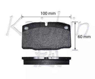 Комплект тормозных колодок (KAISHIN: D7057)