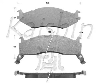 Комплект тормозных колодок (KAISHIN: D9990)