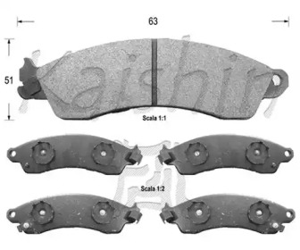Комплект тормозных колодок (KAISHIN: D9995)