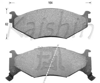 Комплект тормозных колодок (KAISHIN: D9999)