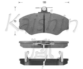 Комплект тормозных колодок (KAISHIN: FK11112)