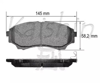 Комплект тормозных колодок (KAISHIN: FK3137)