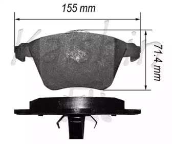 Комплект тормозных колодок (KAISHIN: FK3153)