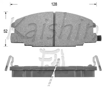 Комплект тормозных колодок (KAISHIN: FK4029)