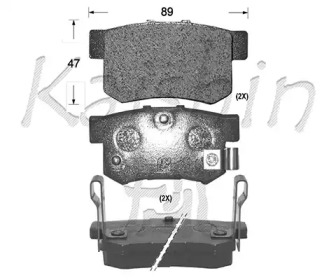 Комплект тормозных колодок (KAISHIN: FK5056)