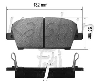 Комплект тормозных колодок (KAISHIN: FK5147)