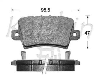 Комплект тормозных колодок (KAISHIN: FK5150)