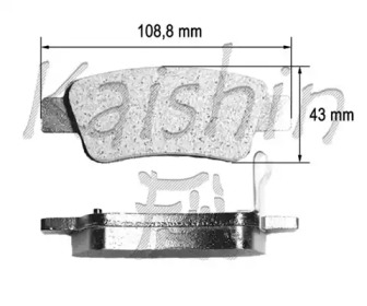 Комплект тормозных колодок (KAISHIN: FK5159)