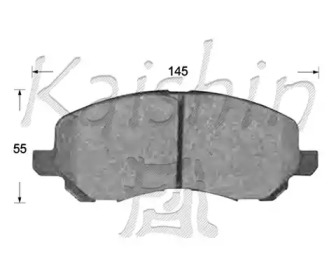 Комплект тормозных колодок (KAISHIN: FK6108)