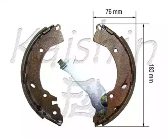 Комлект тормозных накладок (KAISHIN: K11182)