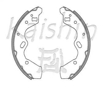 Комлект тормозных накладок (KAISHIN: K3388)