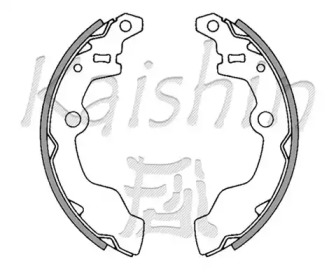 Комлект тормозных накладок (KAISHIN: K7728)