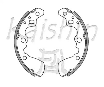 Комлект тормозных накладок (KAISHIN: K9933)