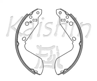 Комлект тормозных накладок (KAISHIN: K9942)