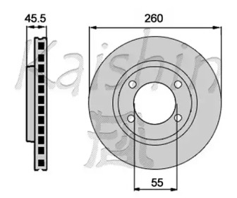 Тормозной диск (KAISHIN: CBR398)