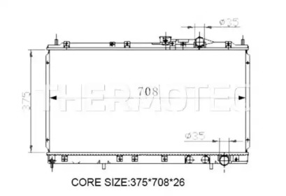 Теплообменник (THERMOTEC: D75002TT)