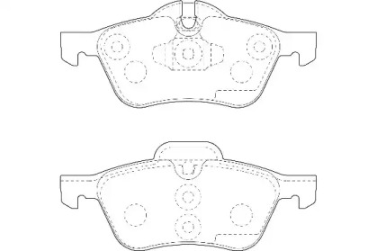 Комплект тормозных колодок (WAGNER: WBP23281A)