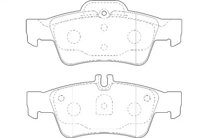 Комплект тормозных колодок (WAGNER: WBP23334A)