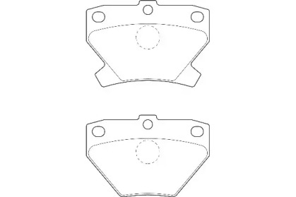 Комплект тормозных колодок (WAGNER: WBP23521A)