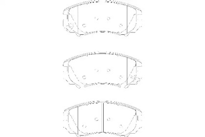 Комплект тормозных колодок (WAGNER: WBP23891A)
