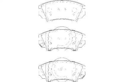 Комплект тормозных колодок (WAGNER: WBP24412A)