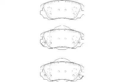 Комплект тормозных колодок (WAGNER: WBP24415A)