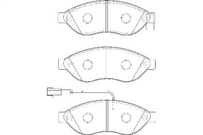 Комплект тормозных колодок (WAGNER: WBP24468A)