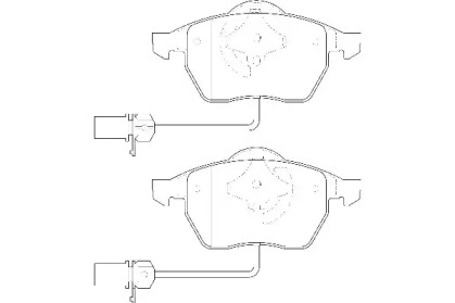 Комплект тормозных колодок (WAGNER: WBP20676B)