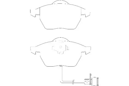 Комплект тормозных колодок (WAGNER: WBP20676D)