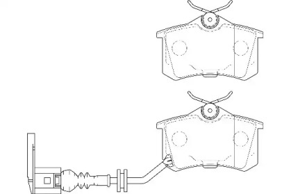Комплект тормозных колодок (WAGNER: WBP20961F)