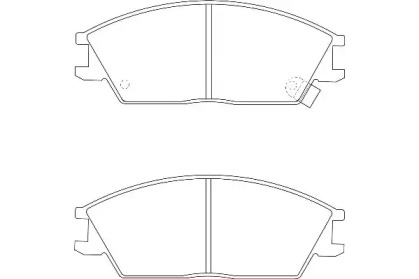 Комплект тормозных колодок (WAGNER: WBP21012A)