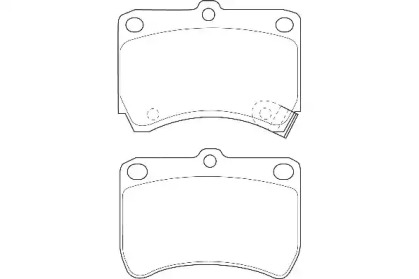 Комплект тормозных колодок (WAGNER: WBP21355A)