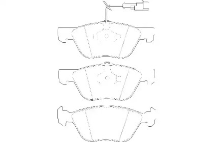 Комплект тормозных колодок (WAGNER: WBP21636A)