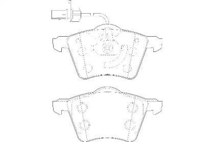 Комплект тормозных колодок (WAGNER: WBP23034A)