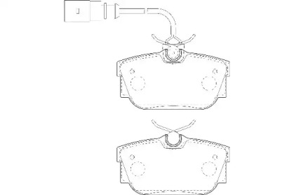Комплект тормозных колодок (WAGNER: WBP23224A)