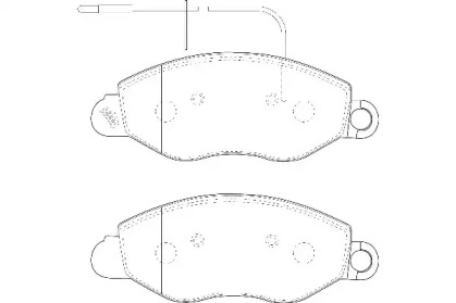 Комплект тормозных колодок (WAGNER: WBP23434B)