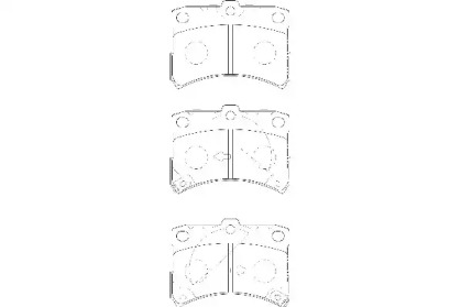 Комплект тормозных колодок (WAGNER: WBP23494A)