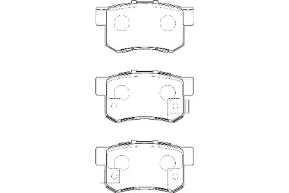 Комплект тормозных колодок (WAGNER: WBP23652A)