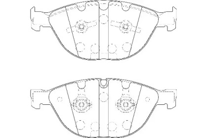 Комплект тормозных колодок (WAGNER: WBP23791A)