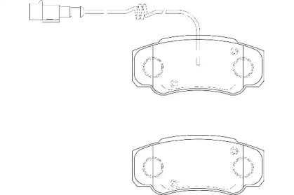 Комплект тормозных колодок (WAGNER: WBP23860A)