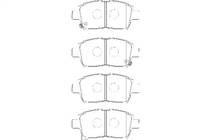 Комплект тормозных колодок (WAGNER: WBP23904A)