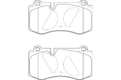 Комплект тормозных колодок (WAGNER: WBP23960A)