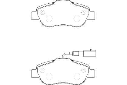 Комплект тормозных колодок (WAGNER: WBP24072B)