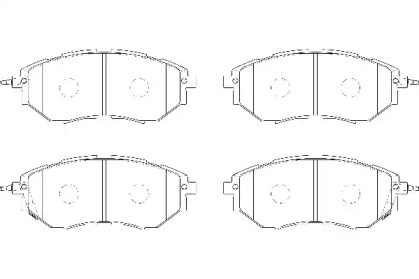 Комплект тормозных колодок (WAGNER: WBP24222A)