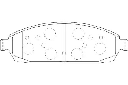Комплект тормозных колодок (WAGNER: WBP24250A)