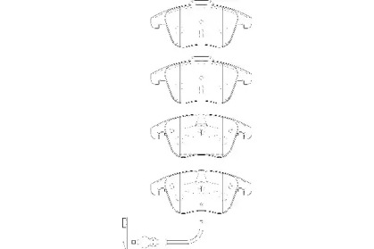Комплект тормозных колодок (WAGNER: WBP24333A)