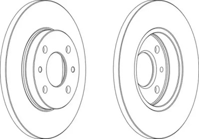 Тормозной диск (WAGNER: WGR0125-1)