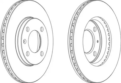 Тормозной диск (WAGNER: WGR0175-1)