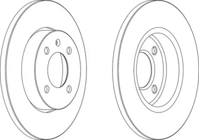 Тормозной диск (WAGNER: WGR0205-1)