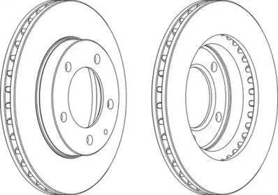 Тормозной диск (WAGNER: WGR0496-1)